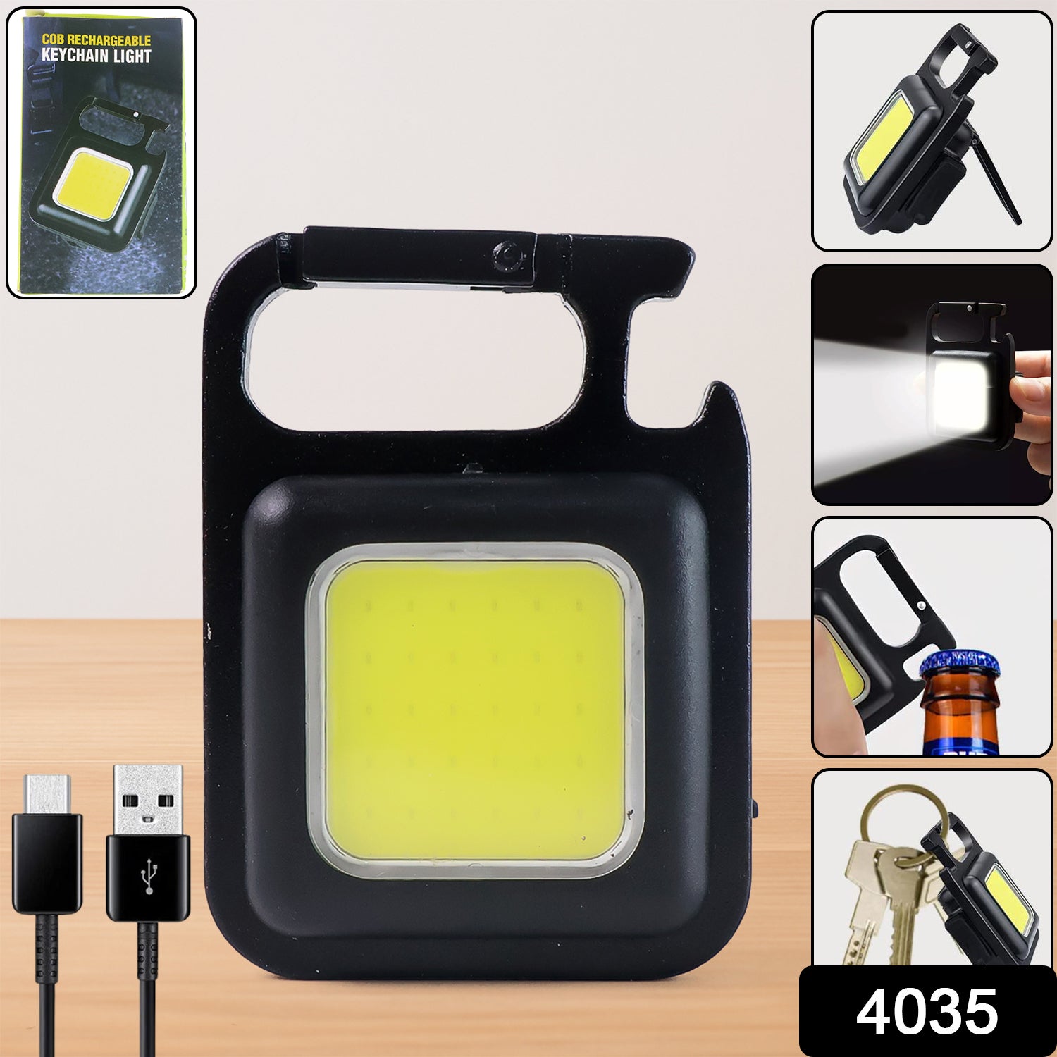 4035 Rechargeable Keychain Mini Flashlight With 4 Light Modesultralight Portable Pocket Light With Folding Bracket Bottle Opener And Magnet Base For Camping Walking 4035 Rechargeable Keychain Mini Flashlight With 4 Light Modesultralight Portable Pocket Light With Folding Bracket Bottle Opener And Magnet Base For Camping Walking